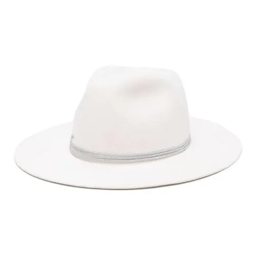 Borsalino Вискоза Цилиндры Женские Белые