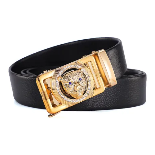 JKEM Litchi Grain устойчивый к царапинам автоматическая застежка кожаные ремни мужской