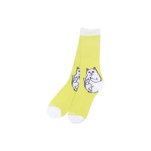RIPNDIP 1 пачка Желтые Мужские Носки до колена