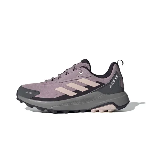 Adidas Terre Slip-resistant Abrasion-resistant Low Top Hiking Shoes Women's Purple Adidas Terre Противоскользящие Устойчивые к истиранию Низкие Топы Походная обувь Женские Фиолетовые