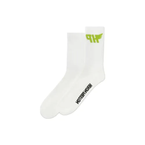 HERON PRESTON Белые Мужские Носки до икры MID