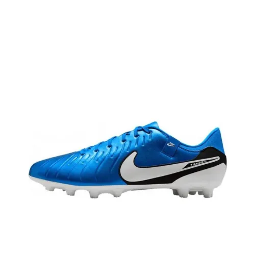 Nike Tiempo Legend 10 HG Твердый Ground Противоскользящие Устойчивые к истиранию Футбольные бутсы Мужские Синие