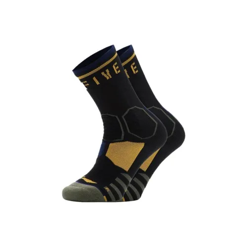 LINING Basketball Collection 1 упаковка Черный Зеленый Мужской MID Носки до икры