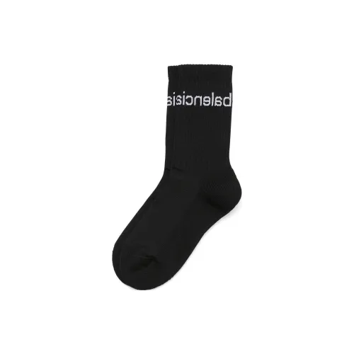 BALENCIAGA 1 шт Черные Женские Носки MID до икры