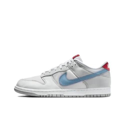 Nike Dunk Low Топ Скейтборд Кроссовки Унисекс Серебристо-Синий