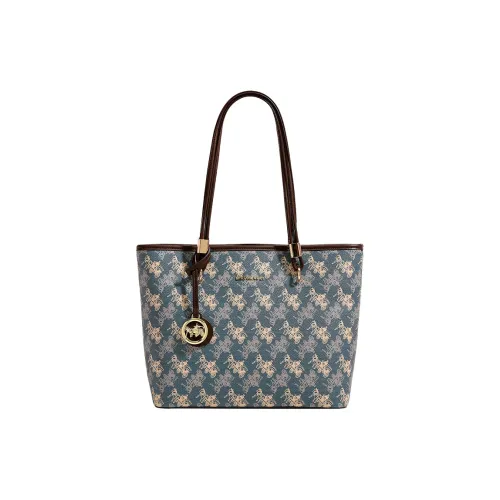 TTaG．baG Коровья кожа Тоут Сумка Сумка через плечо Женская Синяя