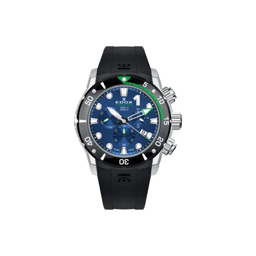 EDOX Автоматический Механический Механизм Мужские Часы 45 мм Синий