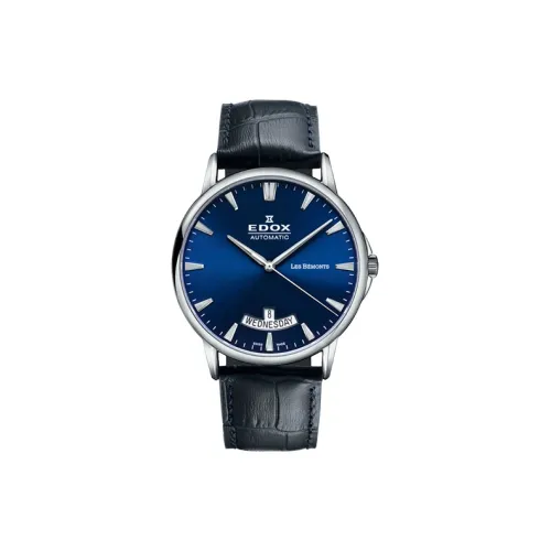EDOX Автоматический Механический Механизм Мужские Часы 42 мм Синий