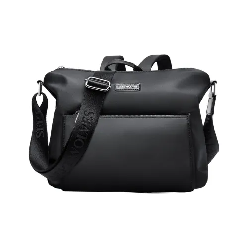 SEPTWOLVES Oxford Messenger Bag QPL Shoulder Bag Standard Men's Black