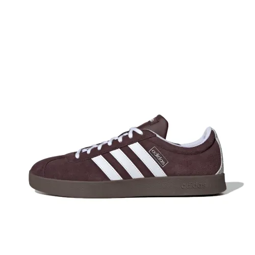 Adidas VL Court 2,0 Немецкая армейская обувь Low Top Темно-серый Коричневый Унисекс