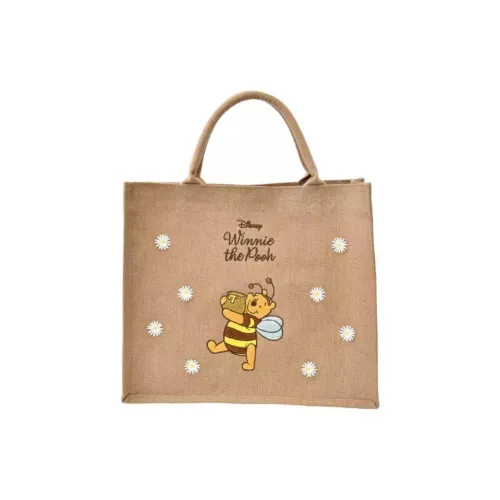 Серия Disney Winnie The Pooh сумка из льна тоут сумка для покупок сумка обычная женская коричневая