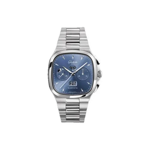 Glashütte Original Автоматический Механический Механизм Мужские Часы 40мм*40мм*13,5мм Синий