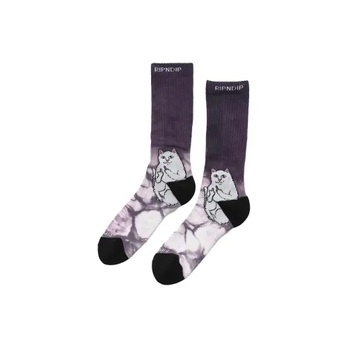 RIPNDIP совместные фиолетовые мужские носки до колена