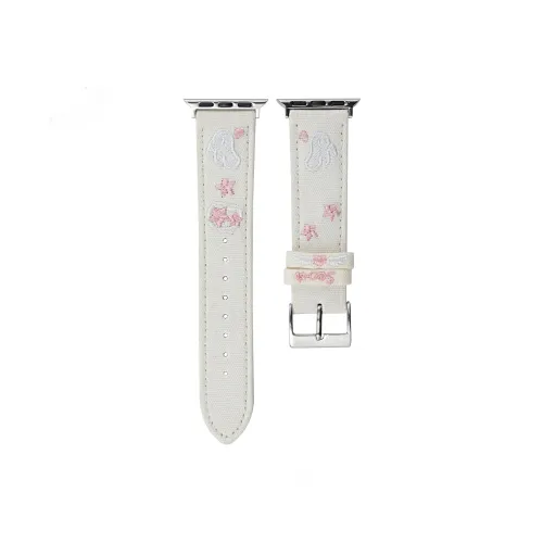 Hoyki Iwatch9 8 7 SE Часы Полоска Вышивка Бабочка Унисекс