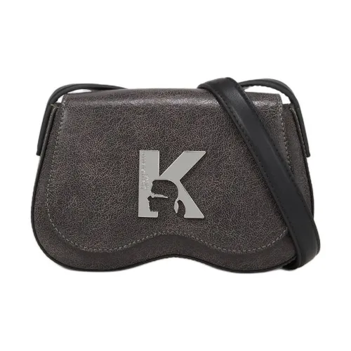 KARL LAGERFELD Полиэстер с полиуретаном Сумка через плечо Мини Женская Черная