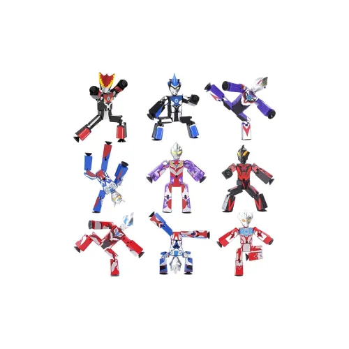 Spiritual Creations Ультрамен Toy Z Wa ZERO Вакуум Man Plush Toy Слепые коробки Один Blind Коробка Целая коробка 9 шт