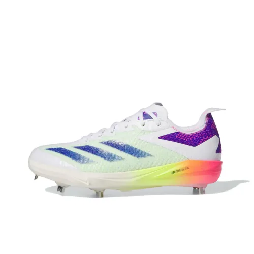 Adidas Adizero Electric Slip-resistant Abrasion-resistant Low-top Baseball Shoes Men's White Adidas Adizero Electric Противоскользящие устойчивые к истиранию низкий топ бейсбольные кроссовки мужской белый