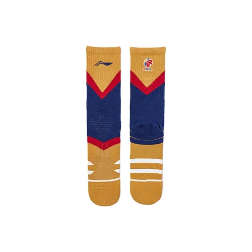 Подкладка Баскетбольные носки Мужской Combo Set Желто-синий Многоцветный