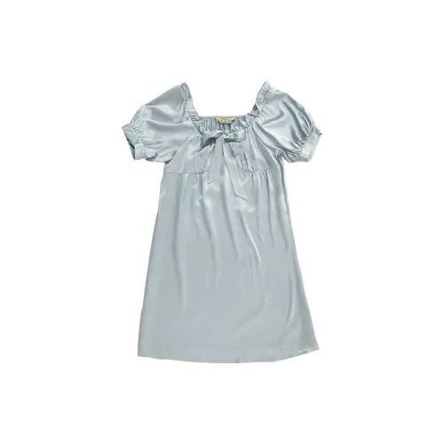 MB Перо Синий [19 Mumi San Шелк] [6A Grade] Женские Ночные сорочки