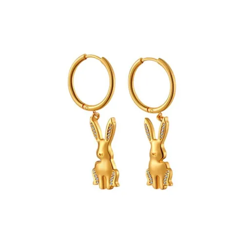 Серьги Gerel Gilvaa с покрытием из 18-каратного золота медные унисекс