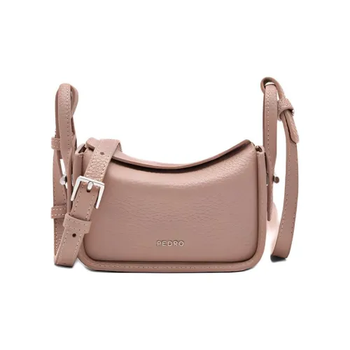 PEDRO Тисненая Телячья Кожа Сумка через плечо Мини Женская Телесного цвета