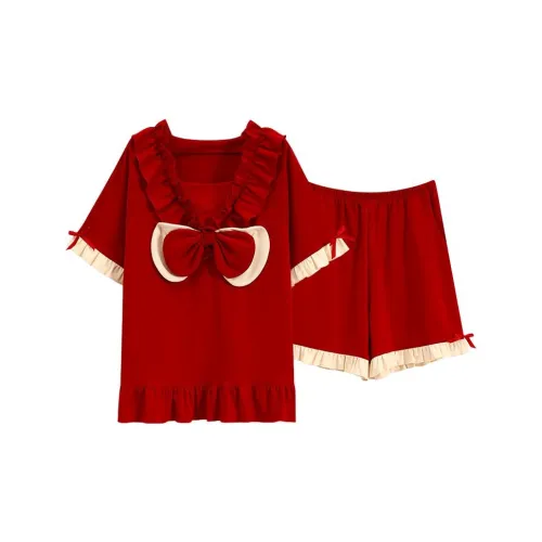 FINEI Красный Женские Пижамные Комплекты