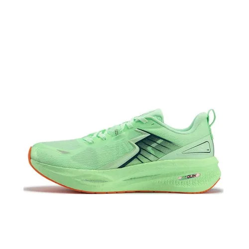 361° Float Slip-resistant Abrasion-resistant Low Top Casual Running Shoes Men's Ice Emerald Green Numbers Turquoise