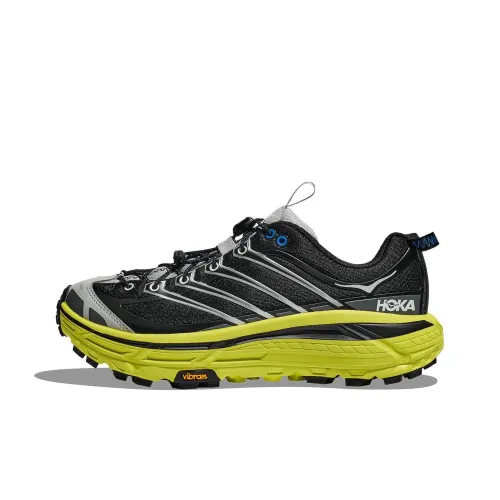 HOKA ONE ONE Mafate Three 2 Беговые кроссовки Низкий топ Черный/Citrus Желтый Унисекс