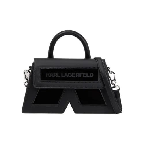 Сумка через плечо из переработанной кожи Karl Lagerfeld женская черная