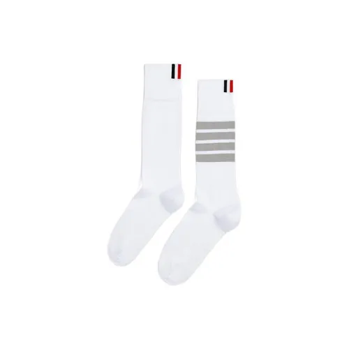 THOM BROWNE Белые Женские Носки MID до икры