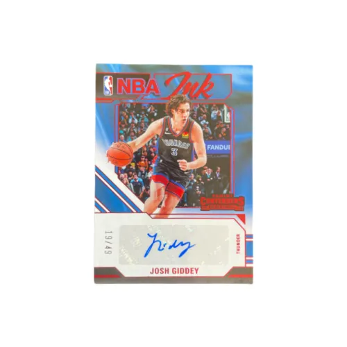 Панини 2023 24 NBA Game Ticket Thunder Josh Giddey Подписанная карта Карта Access Спортивные карты 1 шт