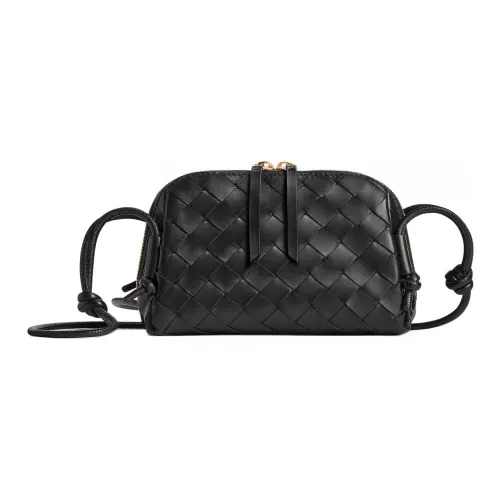 Bottega Veneta Intrecciato Коровья кожа Клатч Женские Черный