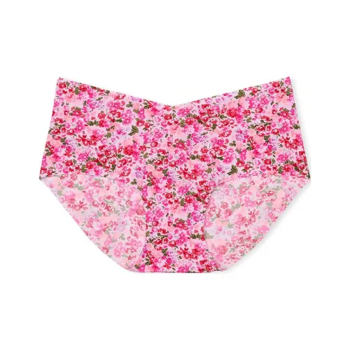 Victoria's Secret No Show Hiphugger Panty Delicate Фиолетовый Ditsy Цветочный Нижнее белье Женские 1 Пачка Розовый