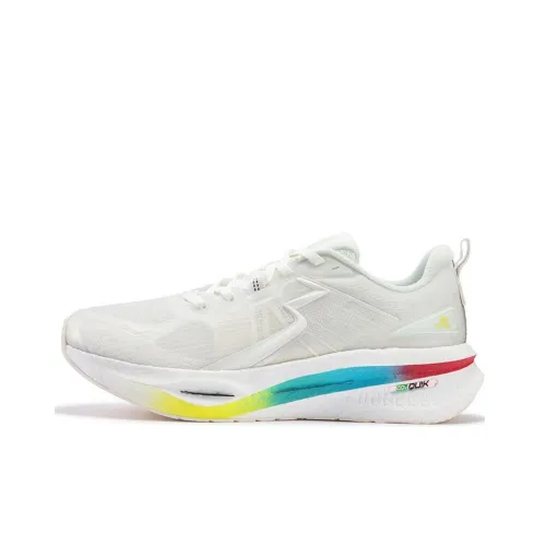 361° Float Slip-resistant Abrasion-resistant Low Top Casual Running Shoes Men's Feather White Blue Water Repellent