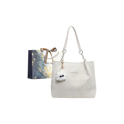 Iman's House Фланелевая сумка-тоут сумка через плечо стандартная женская экрю черная