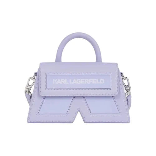 Karl Lagerfeld Переработанная кожа Сумка через плечо Сумка Маленькая Женская Сладкая Лаванда