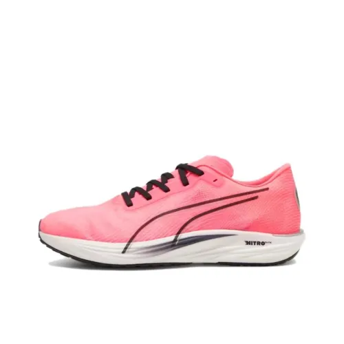 PUMA Liberate Nitro Амортизация и Дышащие Низкие Кроссовки для Бега Мужские Розовые