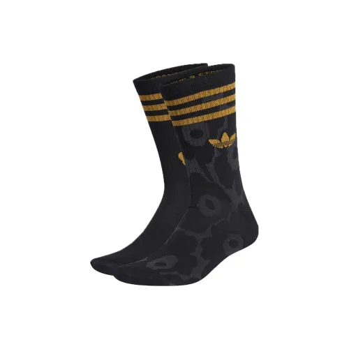 Adidas Originals x Marimekko совместные носки Crew унисекс 2 упаковки черный