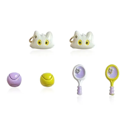 DVNRR Сплав Серьги-гвоздики Унисекс Набор в подарочной коробке три предмета