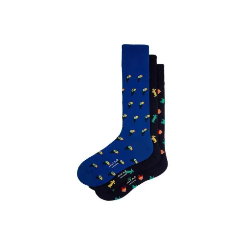 Paul Smith 3 пачки многоцветные мужские носки до икры MID