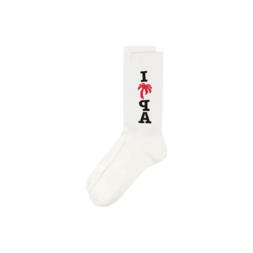 PALM ANGELS 1 шт Белый Женские Носки до икры MID