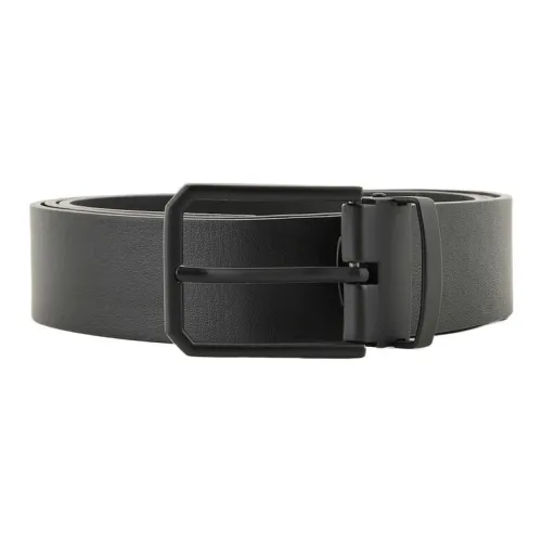 ARMANI EXCHANGEAE Однотонный дизайн ремни из коровьей кожи мужской черный ширина 3,5 см