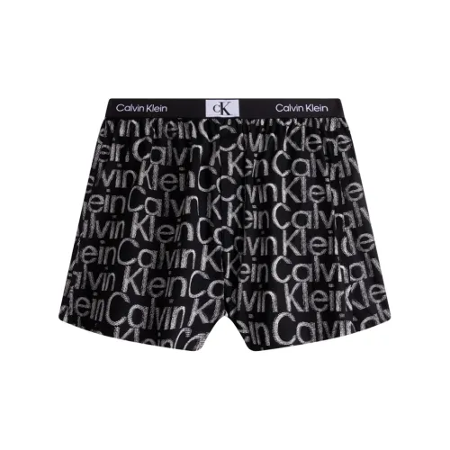 Calvin Klein CK96 серия GND Космический черный с Белый Буква Мужские боксер-шорты