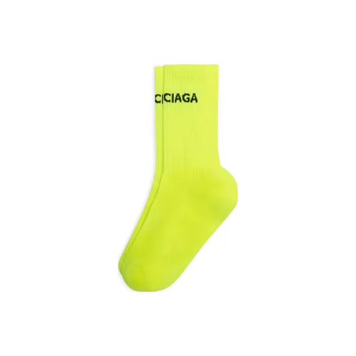 BALENCIAGA 1 шт Желтые Женские Носки MID до икры