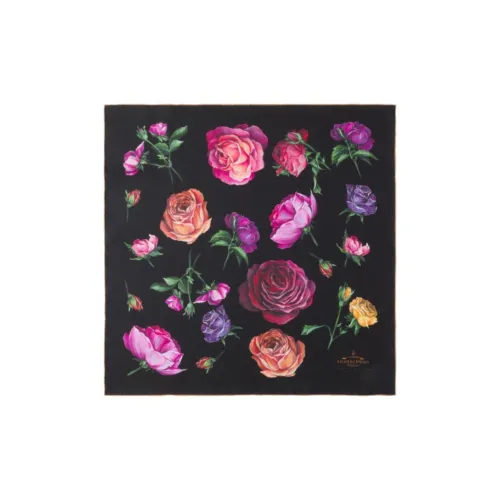 PRADA Ткань Шелковые Шарфы Женские Черный