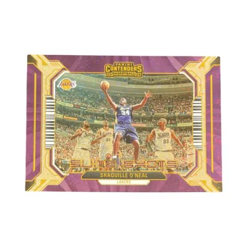 PANINI 2023 24 Шар Game Ticket Lakers O'Neal Bubbles Fold Special Card Star Card Card пройдет Спортивные карты 1 шт