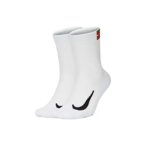 NIKE 2 шт Белый Унисекс MID Носки до икры