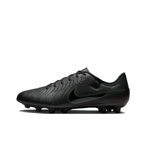 Nike Tiempo Legend 10 HG Твердый Ground Slip-Resistant Abrasion-Resistant Легкие Футбольные бутсы Мужские Черные