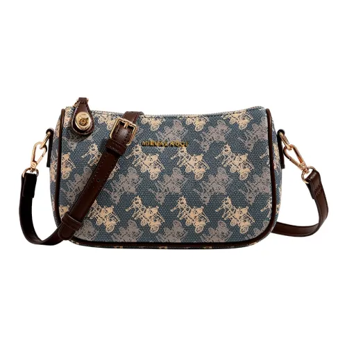 TTaG．baG Коровья кожа Сумка через плечо Женская Синяя