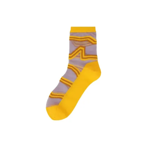 ISSEY MIYAKE Желтые Женские Носки MID до икры